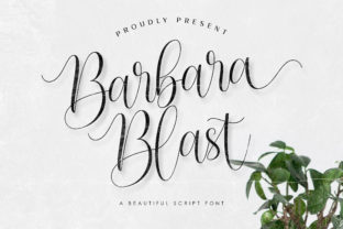 Barbara Blast: A Bold and Unique Script Handwritten Font