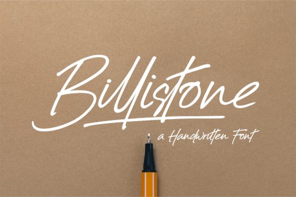 Billistone: A Modern Handwritten Font for Creative Marketers