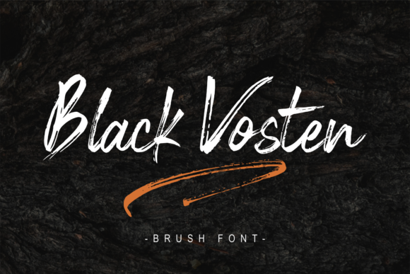 Black Vosten: Elevate Your Brand with a Bold, Handwritten Font
