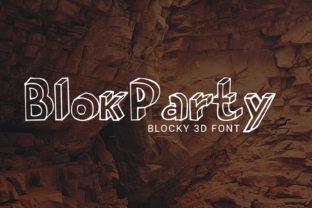 BlokParty: A Distinctly Blocky 3D Font for Creative Marketers
