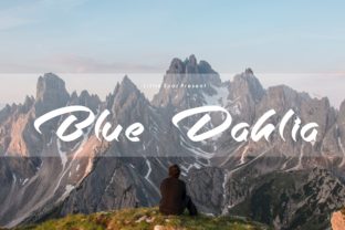 Blue Dahlia: A Bold Handwritten Font for Crafters