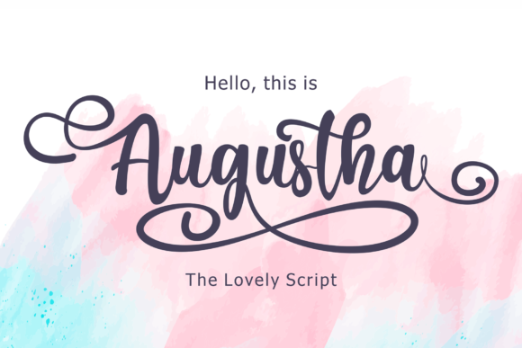 Discover the Elegance of Augustha: A Premium Script Handwritten Font