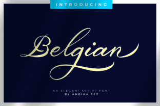 Discover the Elegance of Belgian Signature Font