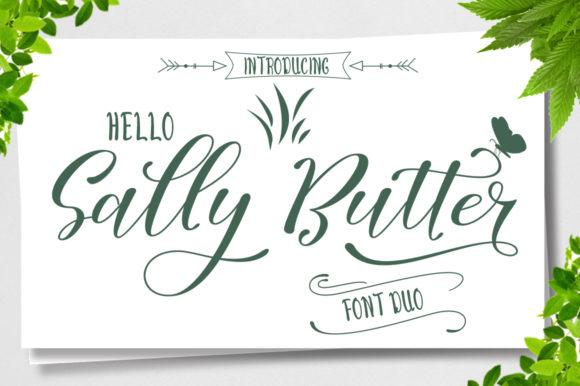 Discover the Elegance of Sally Butter: A Font for Refined Design