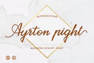 Enhance Your Brand with Ayrton Pight Calligraphic Font