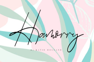 Hamorry: A Cool, Contemporary Handwritten Font for Crafters