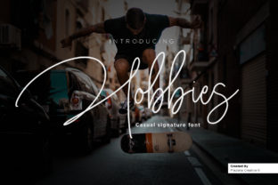 Hobbies: A Unique Signature Font for Creative Branding