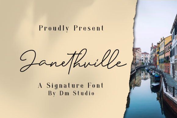 Janethville: A Unique Handwritten Font for Editorial Charm