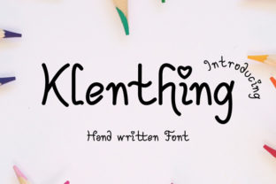 Klenthing: A Charming Handwritten Font for Crafters
