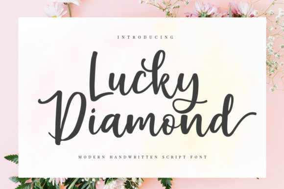 Lucky Diamond: A Beautiful Script Handwritten Font for Editorial Design