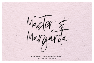 Master Margarita: A Charming Handwritten Script Font
