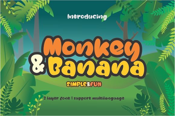 Monkey Banana: The Whimsical Font for Creative Makers