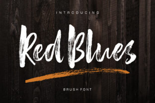 Red Blues: A Bold Brush Font for Eye-Catching Design