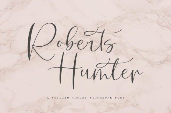 Roberts Hunter: A Modern Calligraphy Font for Creative Campaigns