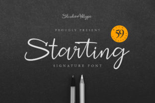Starting: A Friendly and Modern Script Font for Makers