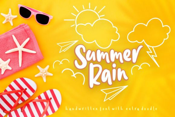 Summer Rain: A Charming Handwritten Font for Web Design
