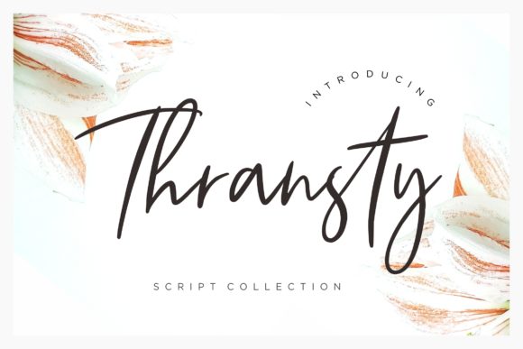 Thransty: A Sweet and Cool Handwritten Font for Editorial Design